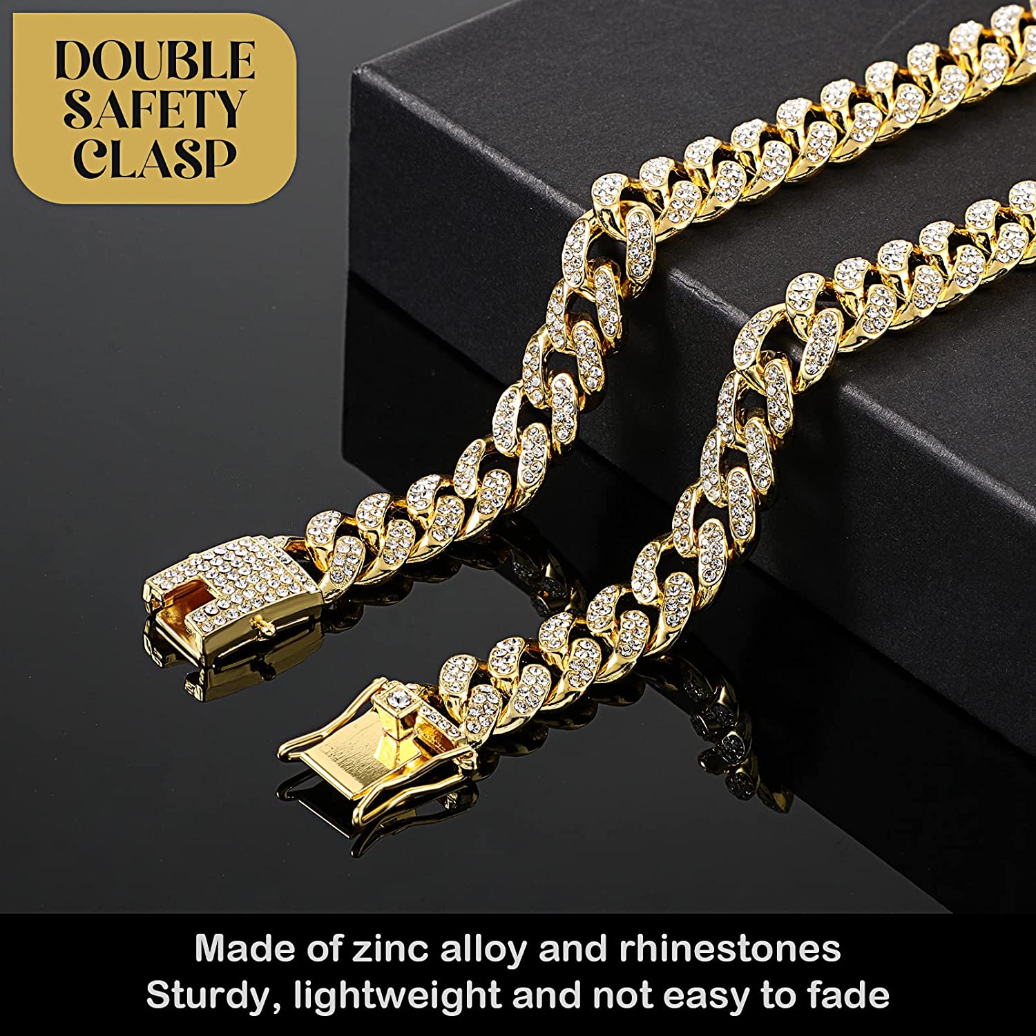 Cuban Chains Diamonds Dogs Designs | Necklaces Small Luxury Dogs - Dog