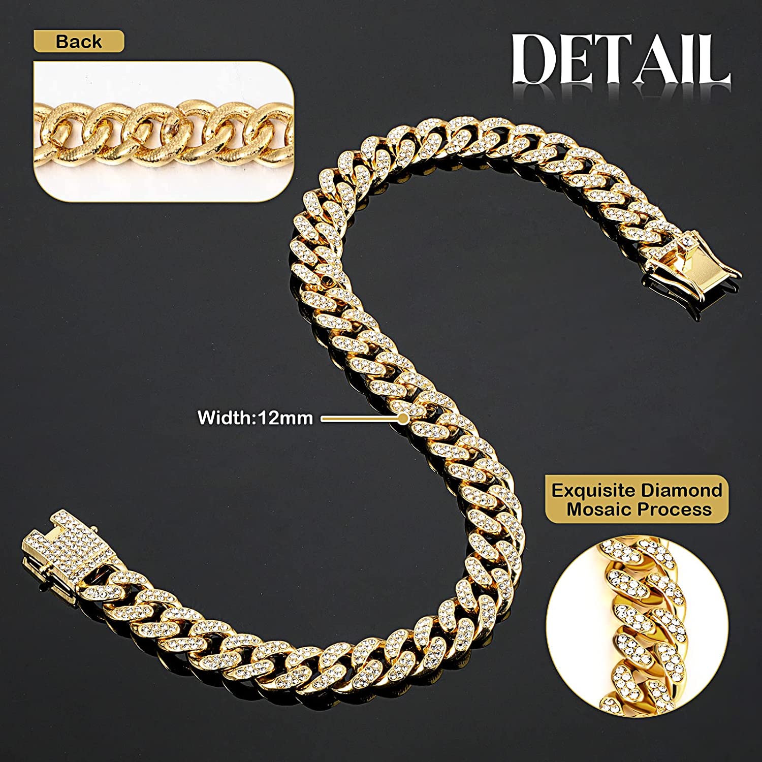 Cuban Chains Diamonds Dogs Designs | Necklaces Small Luxury Dogs - Dog