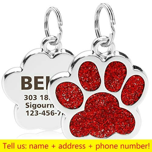 Personalized Engraving Pet Cat Name Tags Customized Dog ID Tag Collar