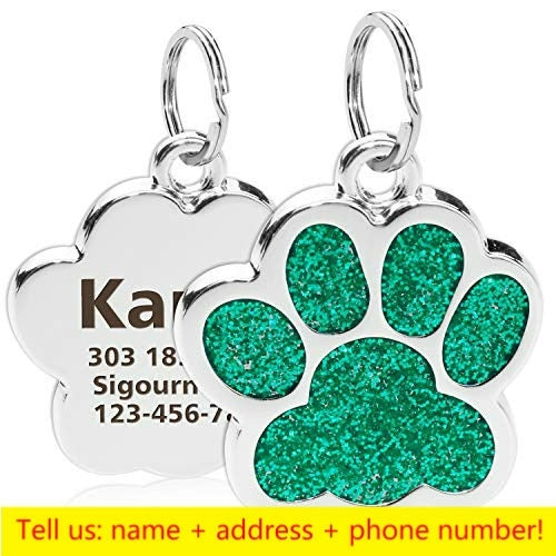 Personalized Engraving Pet Cat Name Tags Customized Dog ID Tag Collar