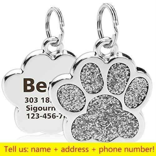 Personalized Engraving Pet Cat Name Tags Customized Dog ID Tag Collar