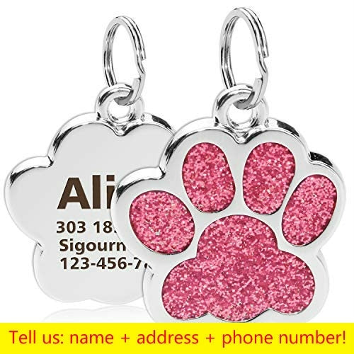 Personalized Engraving Pet Cat Name Tags Customized Dog ID Tag Collar