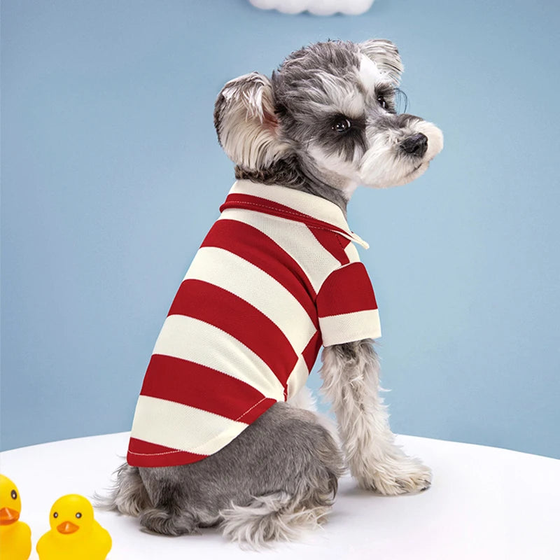 Pet Dog Polo Shirt Summer Dog Clothes Casual Clothing for Small Large