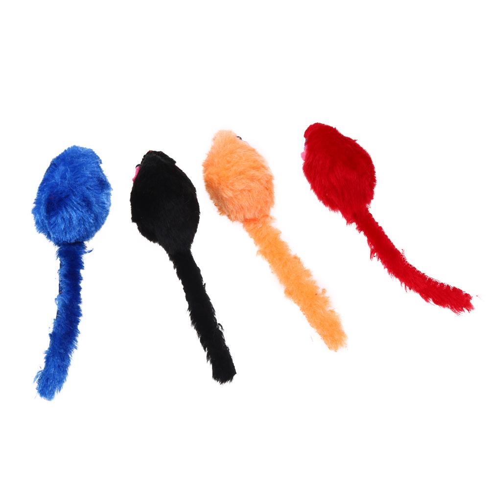 10pcs/lot Mini Colorful Cat Toys Plush False Mouse Toys for Cats