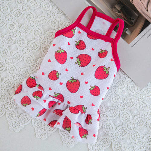 2021 Rainbow Strip Pet Dog Clothes Spring Pet Clothing For Small