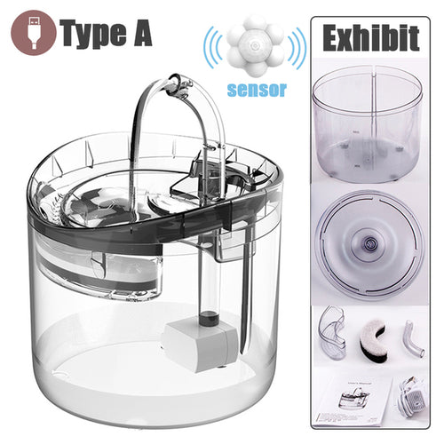 2l Intelligent Cat Water Fountain With Faucet Dog Water Dispenser