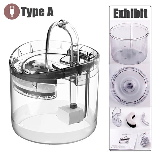 2l Intelligent Cat Water Fountain With Faucet Dog Water Dispenser