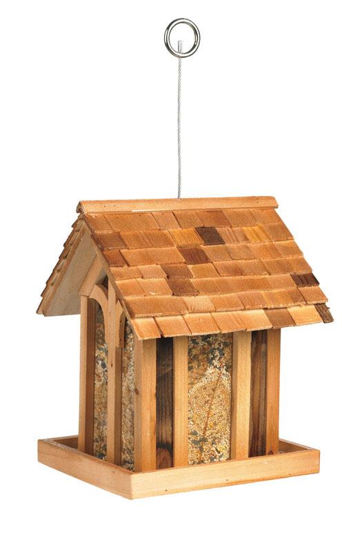 Perky-Pet Wild Bird 3.5 lb. Cedar Bird Feeder 1 ports