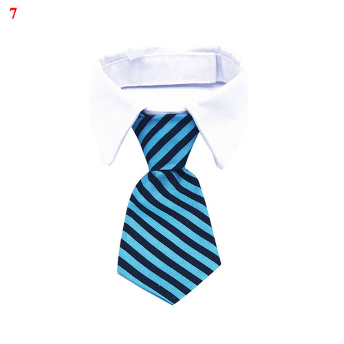 9 Colors Necktie For Small And Medium Dog Grid Printed Pet Accessories