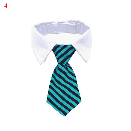 9 Colors Necktie For Small And Medium Dog Grid Printed Pet Accessories