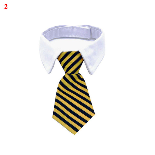 9 Colors Necktie For Small And Medium Dog Grid Printed Pet Accessories