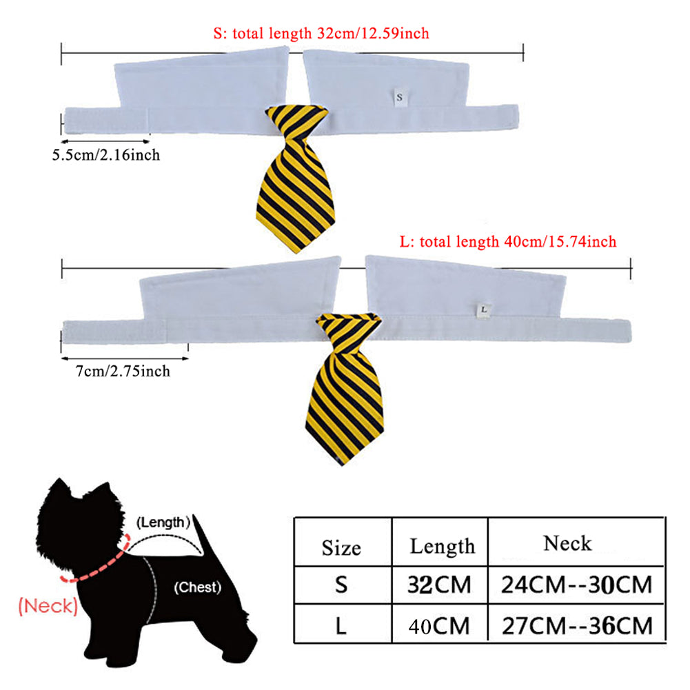 9 Colors Necktie For Small And Medium Dog Grid Printed Pet Accessories