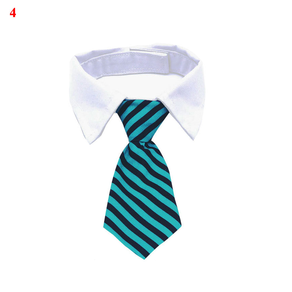 9 Colors Necktie For Small And Medium Dog Grid Printed Pet Accessories