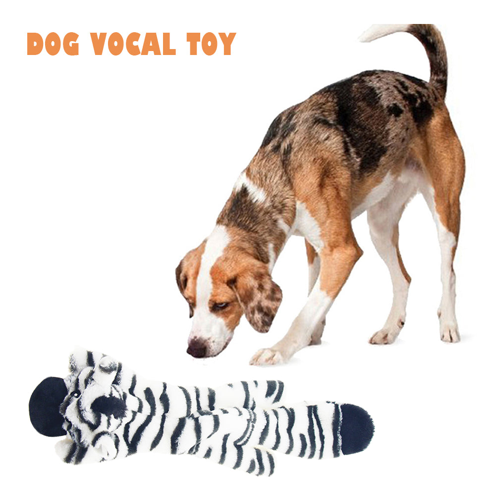 Cute Plush No Stuff Pet Dog Squeaky Toy Training Play Teasing Chew