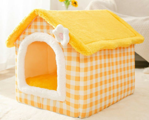 Dog Bed Couch Winter Warm Kennel House for Small Dog Chihuahua Teddy