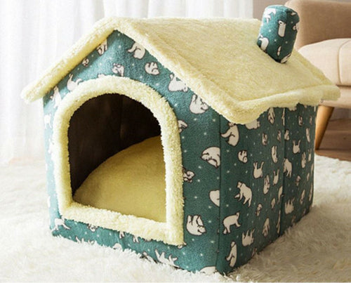 Dog Bed Couch Winter Warm Kennel House for Small Dog Chihuahua Teddy