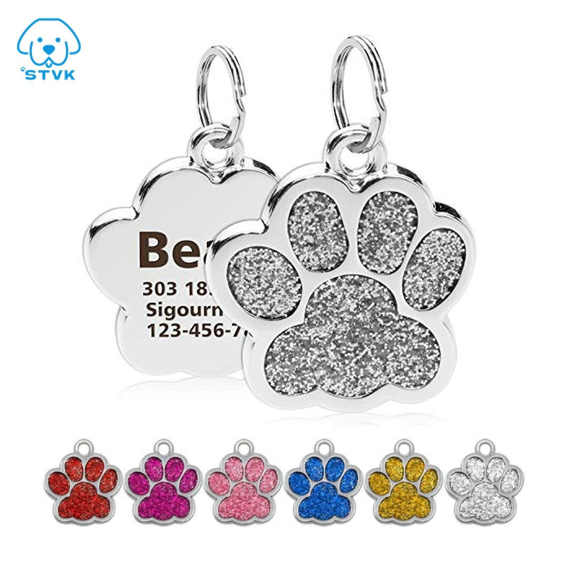 Personalized Engraving Pet Cat Name Tags Customized Dog ID Tag Collar