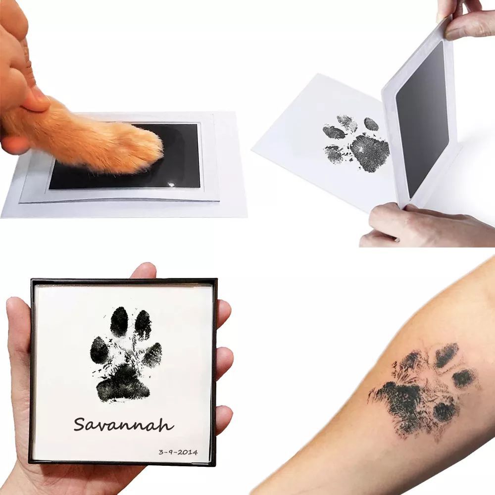 1PC Super Large Pet Dog Cat Baby Handprint or Footprint Contactless