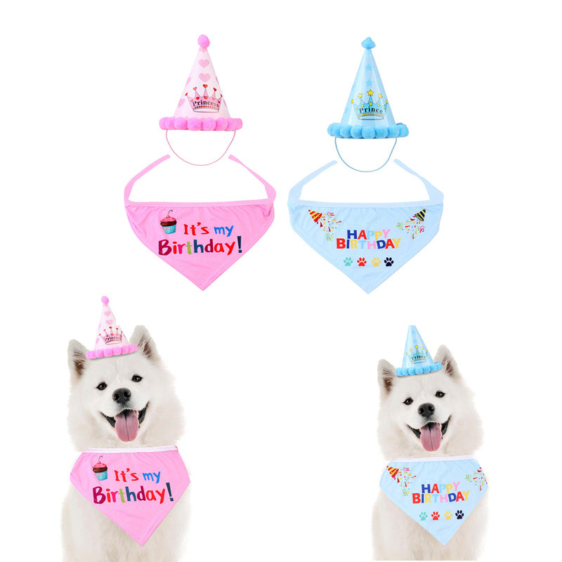 2021 Funny Cute Pet Cat Dog Birthday Headwear Caps Hat Party Supplies