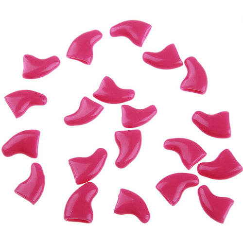 20pcs Silicone Soft Cat Nail Cap Cat Paw Claw Pet Nail Protector Cat