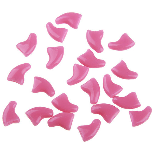 20pcs Silicone Soft Cat Nail Cap Cat Paw Claw Pet Nail Protector Cat