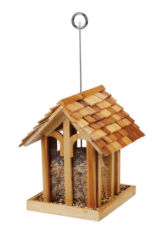 Perky-Pet Wild Bird 3.5 lb. Cedar Bird Feeder 1 ports