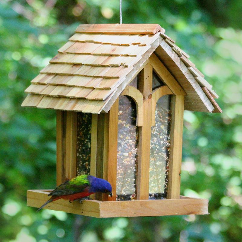 Perky-Pet Wild Bird 3.5 lb. Cedar Bird Feeder 1 ports