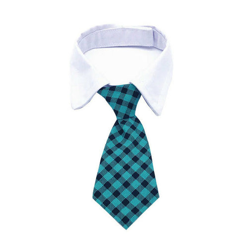 9 Colors Necktie For Small And Medium Dog Grid Printed Pet Accessories