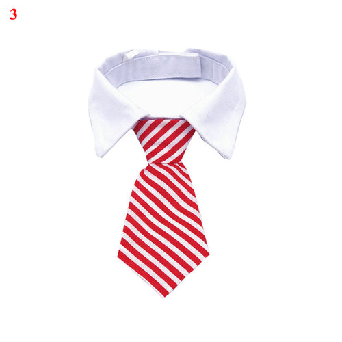 9 Colors Necktie For Small And Medium Dog Grid Printed Pet Accessories