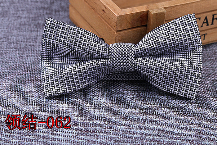 Brand New 100% Microfiber Bowtie Woven Dot Checked Stripped Bow Tie