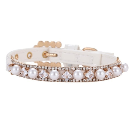 Diamond Inlaid Pet Cat Collar Pets Shiny Crystal Elastic Cats Collars