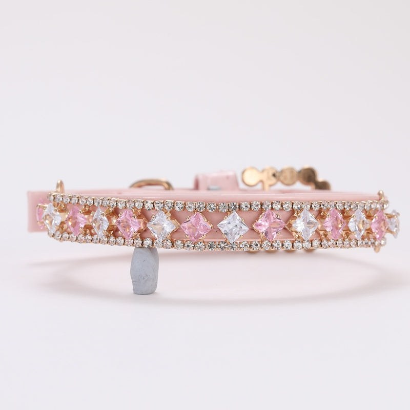 Diamond Inlaid Pet Cat Collar Pets Shiny Crystal Elastic Cats Collars