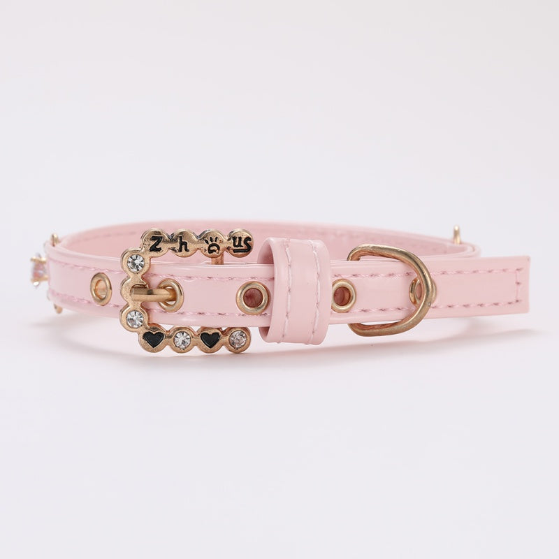 Diamond Inlaid Pet Cat Collar Pets Shiny Crystal Elastic Cats Collars