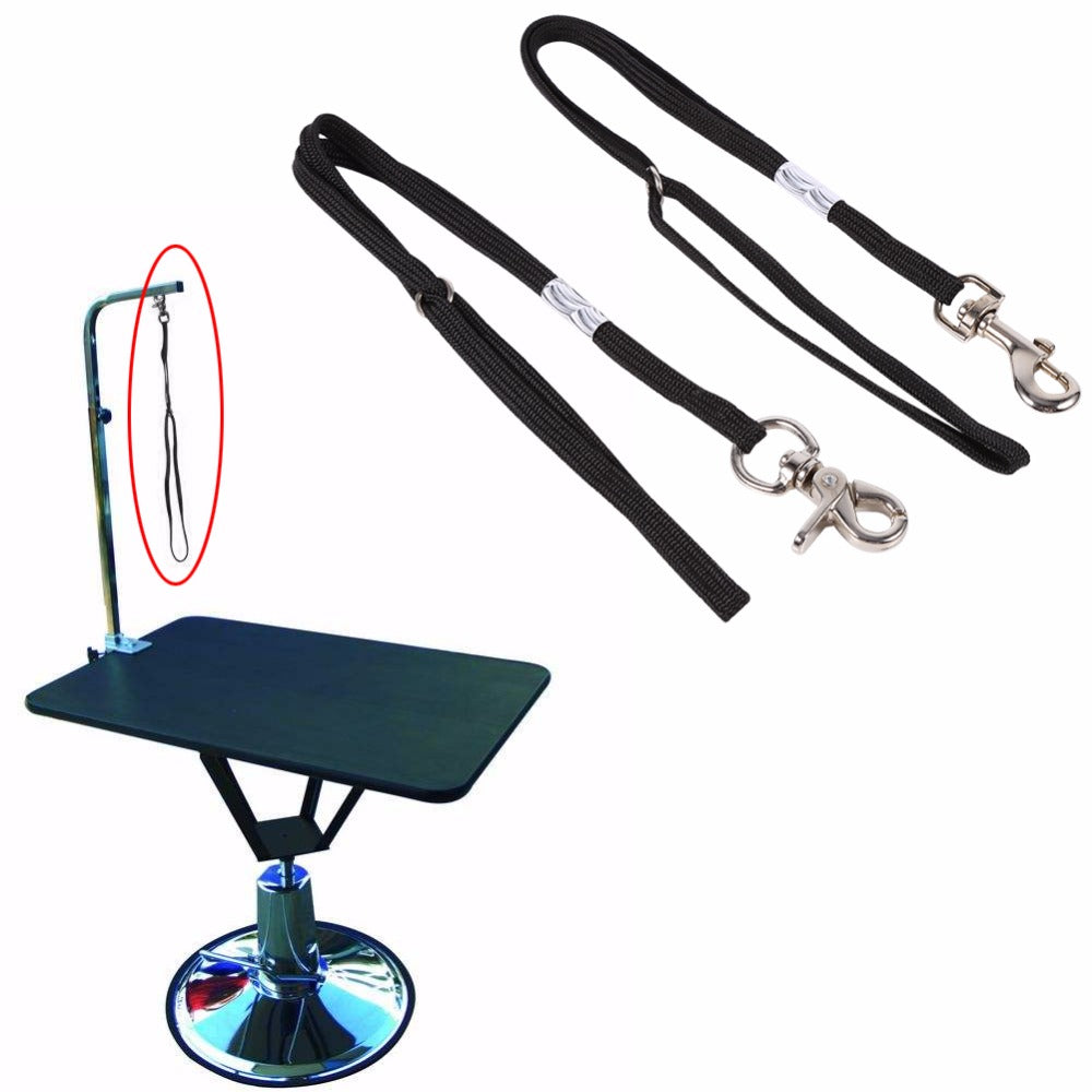 Dog Pet Cat Animal Noose Loop Lock Clip Rope For Grooming Table Arm