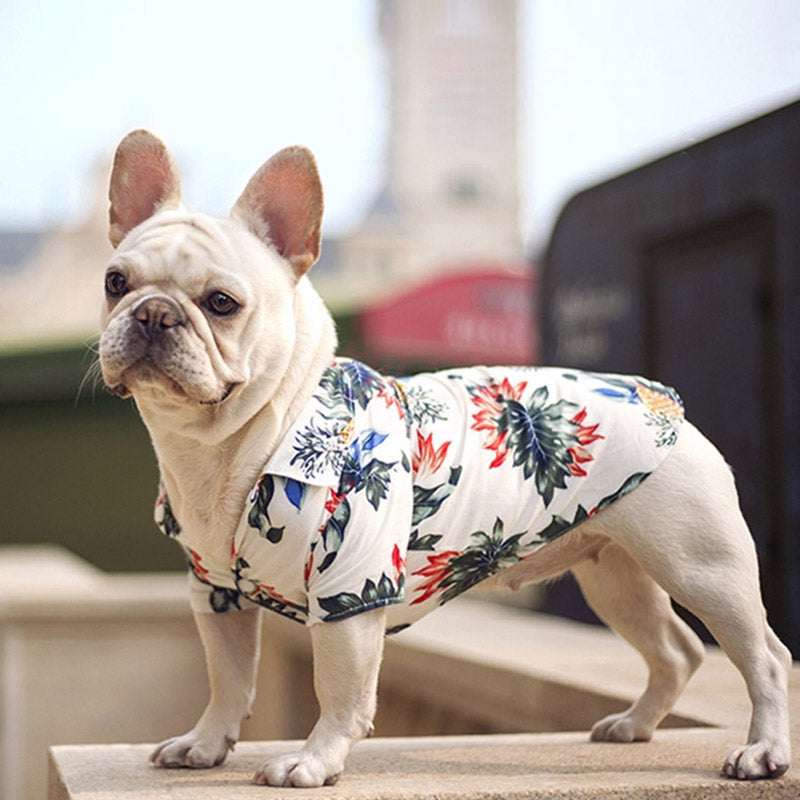 Hawaiian Style Dog Clothes French Bulldog Pet Clothes Summer Pet