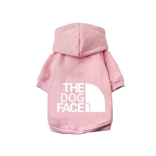 Letters Winter Pet Dog Hoodies Cotton Warm Dog Clothes For Small