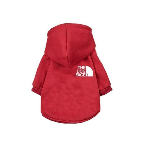 Letters Winter Pet Dog Hoodies Cotton Warm Dog Clothes For Small