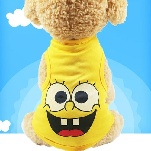 New Fashion Cartoon Pet Dog Clothes For Small Dogs T shirt Funny Puppy