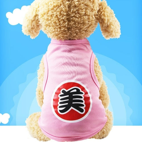 New Fashion Cartoon Pet Dog Clothes For Small Dogs T shirt Funny Puppy