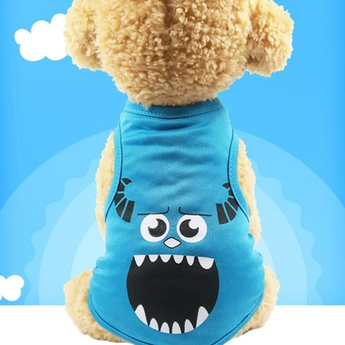 New Fashion Cartoon Pet Dog Clothes For Small Dogs T shirt Funny Puppy