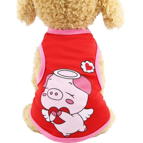 New Fashion Cartoon Pet Dog Clothes For Small Dogs T shirt Funny Puppy