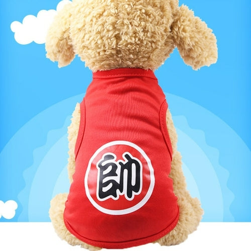 New Fashion Cartoon Pet Dog Clothes For Small Dogs T shirt Funny Puppy