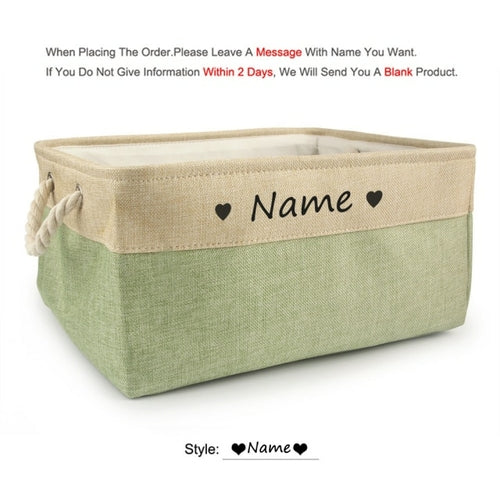 Personalized Dog Toy Basket Free Print Pet Storage Box Cat DIY Custom