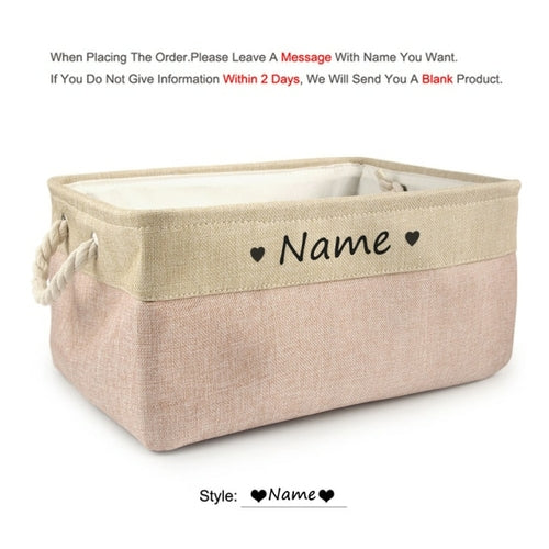 Personalized Dog Toy Basket Free Print Pet Storage Box Cat DIY Custom