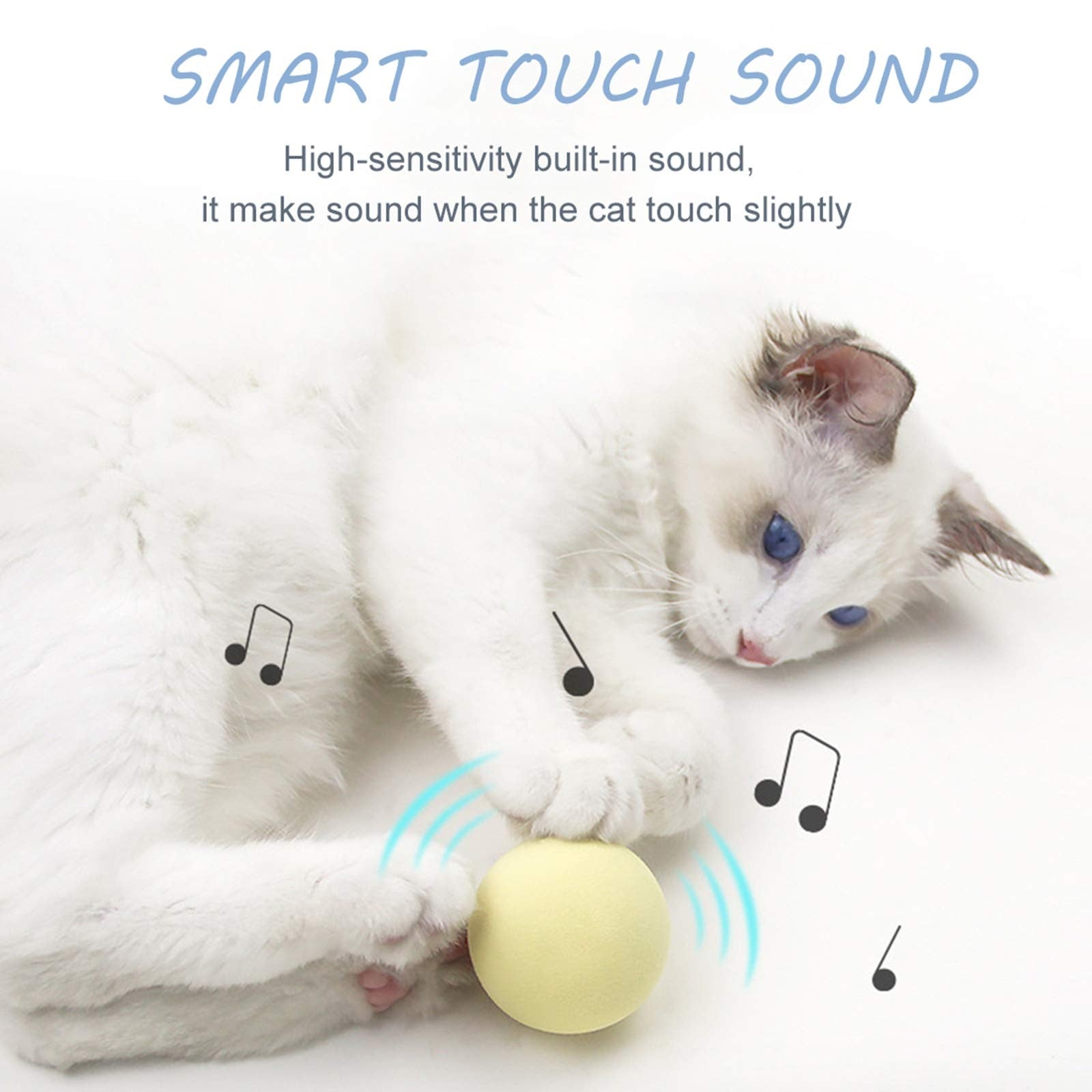 Smart Cat Toys Interactive Ball Catnip Cat Training Toy Pet Playing