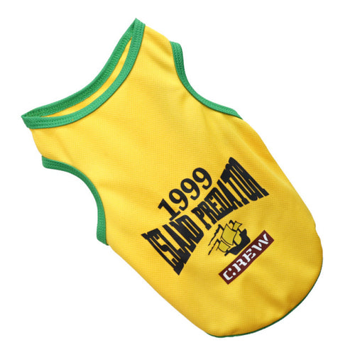 Summer Dog Clothes Breathable Basketball Jersey Puppy Cats Vest