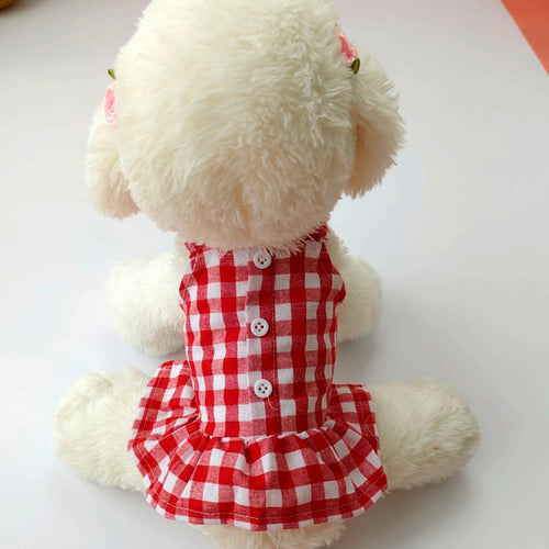 Summer Dog Clothes Cute Floral Sling Dress Thin Skirt Sunscreen For