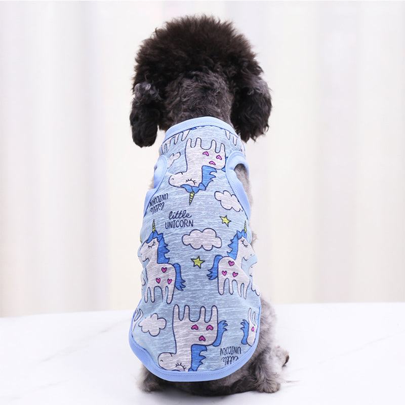 Summer Sunscreen Breathable Thin Pet Cat Dog Vest Designer Sleeveless